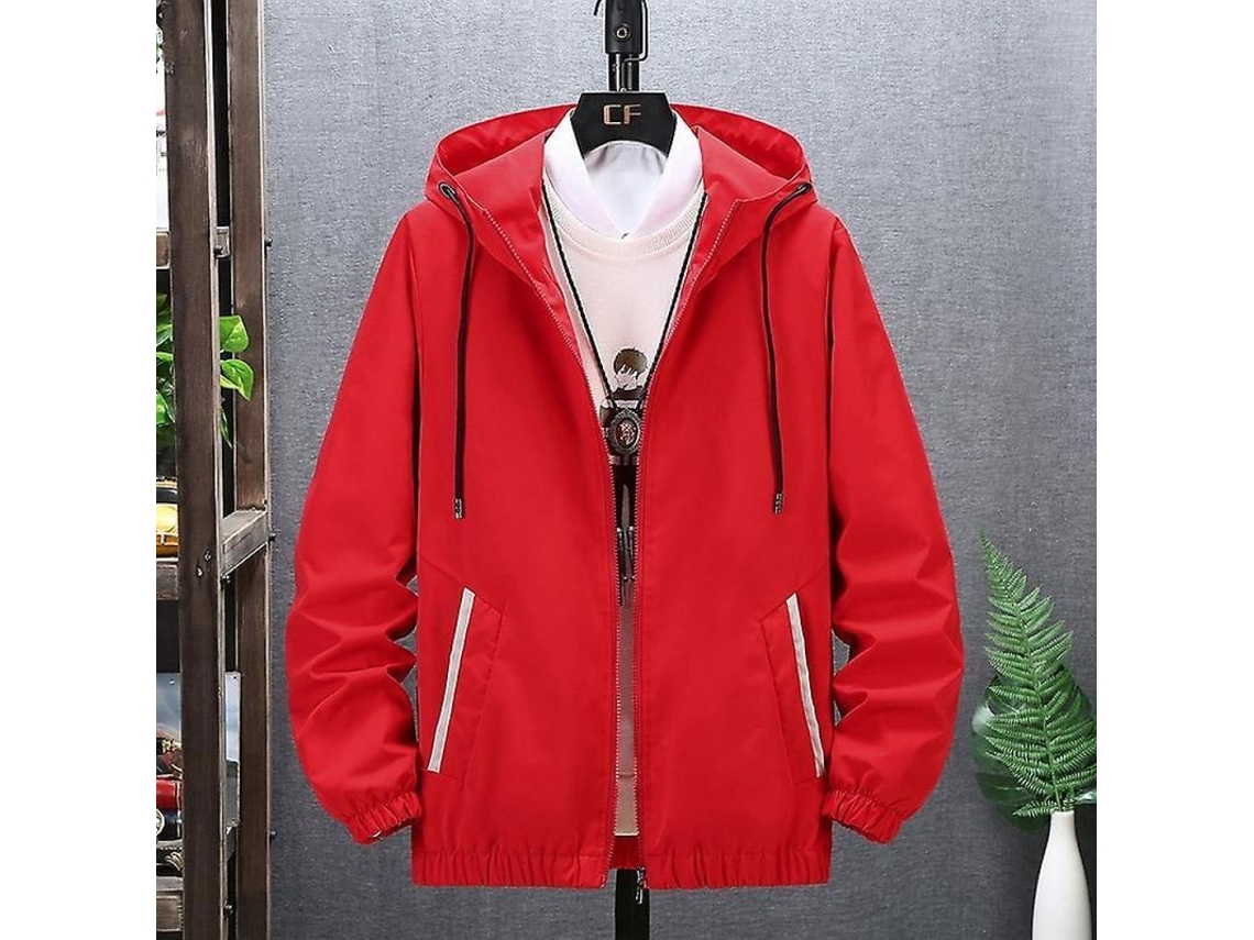 Rebe-chaqueta Bomber Casual Hombre Primavera Otoño Algodón Poliéster Cremallera Bufanda Bolsillos L Color 818-3