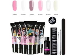 Lurelia Gel Para Alongamento De Unhas 7 Peças Ref. Pgp1-6