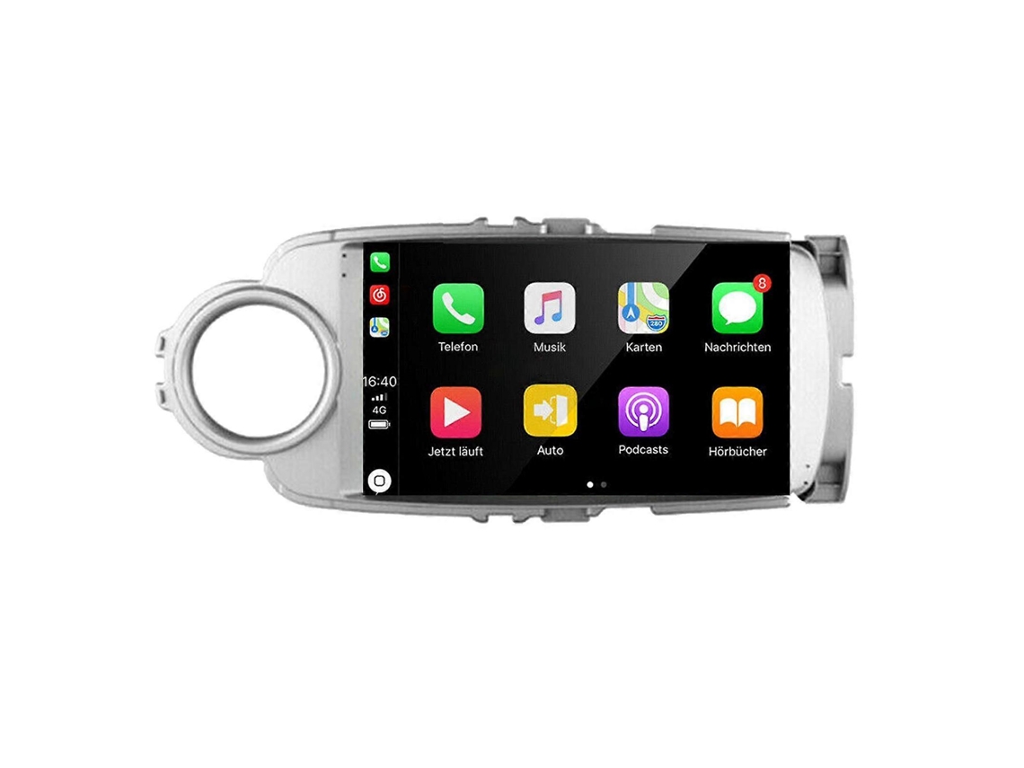 Rádio Estéreo Toyota Yaris 2012 17 9 Android 12 Gps Carplay 32g
