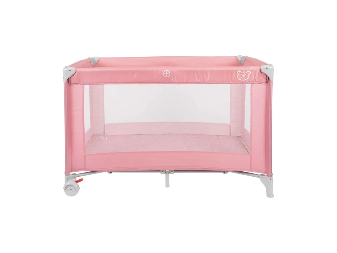 Cama De Viagem Rosa Happy Bear