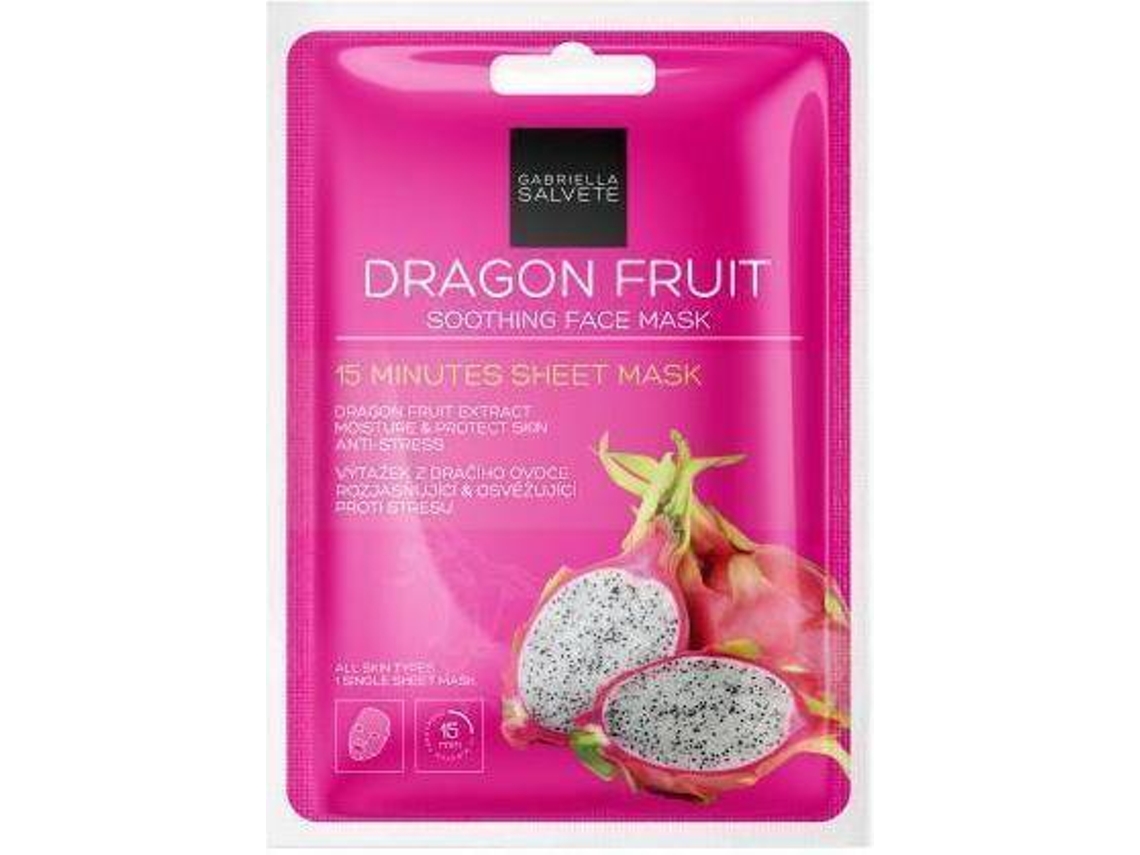 Máscara de Rosto GABRIELLA SALVETE Face Mask Dragon Fruit Calming Face Sheet Mask (1pc)