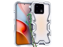 Capa Para Celular Xiaomi 13 Pro Com Design De Gatilho, Estrutura Metálica Vazada E Cordão.