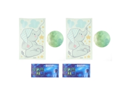 2pcs Adesivo de Parede Luminoso Diy Decalques Glowing Quarto Casa S/MARCA