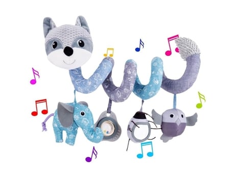 Brinquedos Para Carrinhos De Bebê, Enfeites De Berço, Brinquedos Pendurados, Carrinho De Bebê, Brinquedo Em Espiral, Cinza