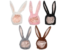 2026 gorro de Conejo de Peluche com Orelhas e Aberturas para Calor Cabeça Acessórios de Foto