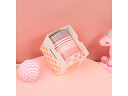 5 rolos/caixa de fita washi criativa para diário, scrapbooking, faça você mesmo, fita washi decorativa básica, materiais escolares Slowmoose