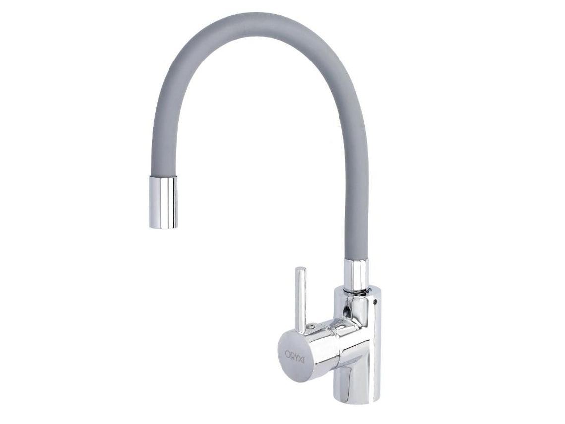 Grifo monomando fregadero flexible caño alto, grifo de cocina flexible caño alto.cartucho ceramico ø 35 mm.