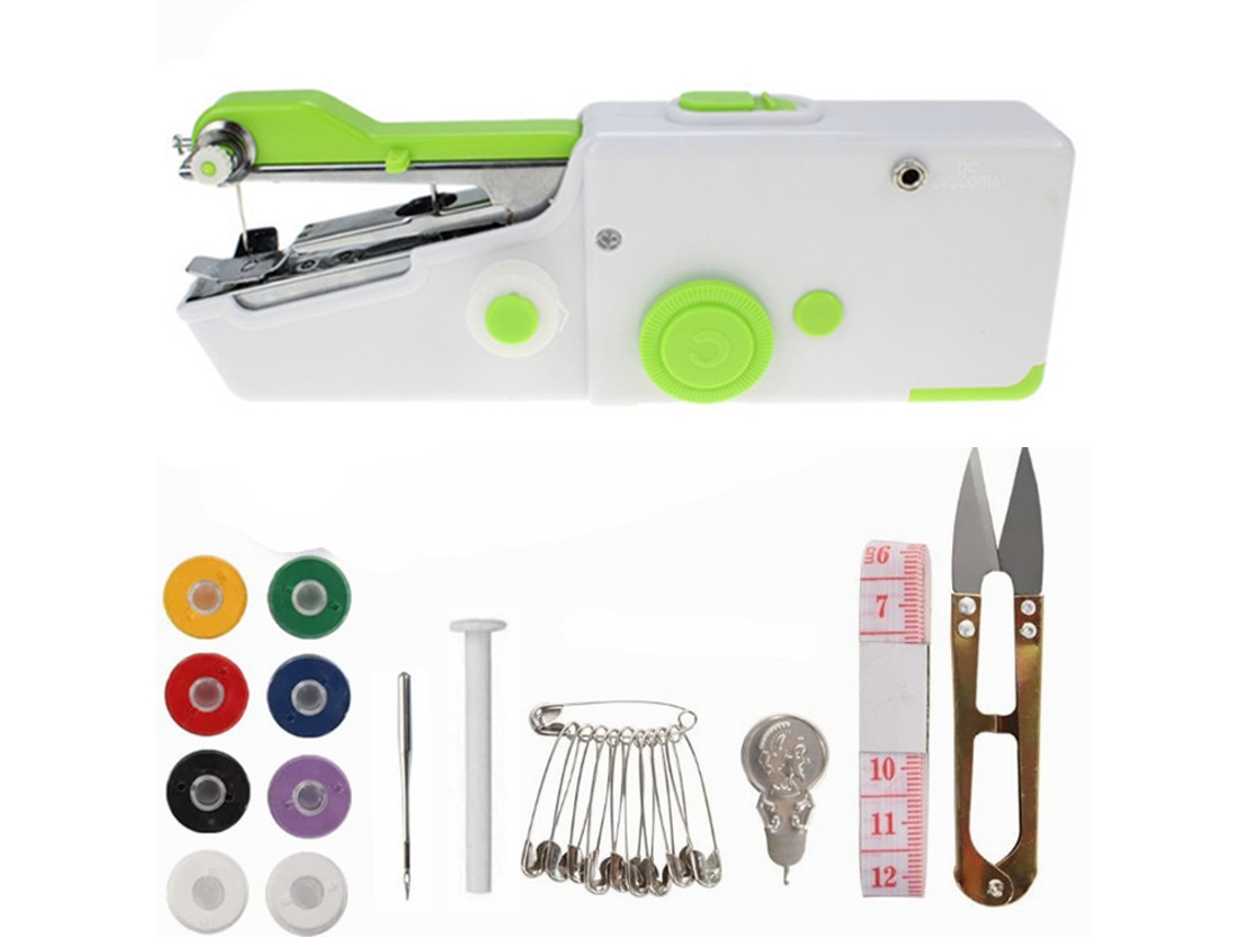 Máquina de Costura Portátil Sem Fio, Mini, Verde. AQUAFORGE