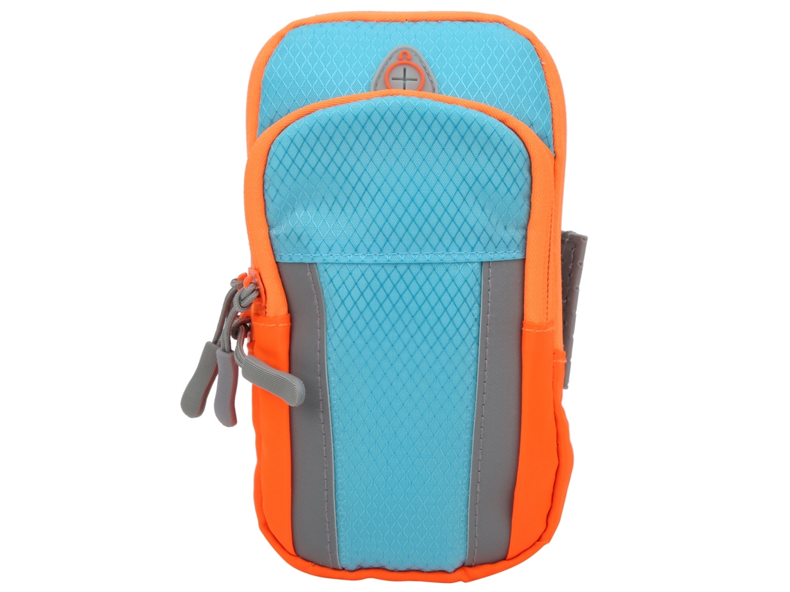 Bolsa De Braço Para Celular Em Nylon Com Vários Compartimentos Para Homens E Mulheres, Ideal Para Montanhismo, Fitness E Corrida, Na Cor Azul Celeste.