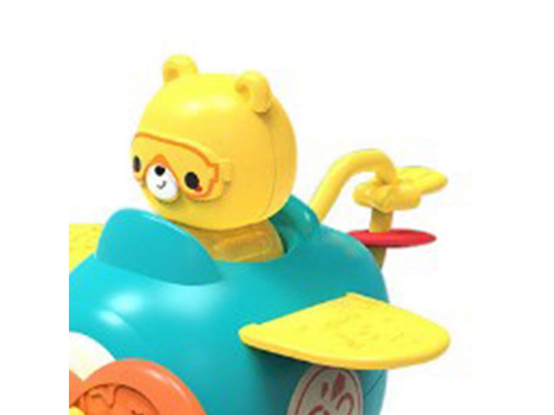 Primerox brinquedo Rotativo com Copador de Vácuo Carrinho Infantil Sensorial para Banho e Refeição