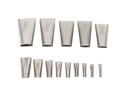 Kit Aplicador De Massa 14pcs Aço Inox 45 Graus
