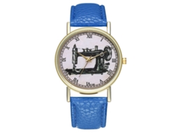 Reloj De Pulsera Analógico De Cuarzo Con Dial Redondo Azul Real Zhoulianfa