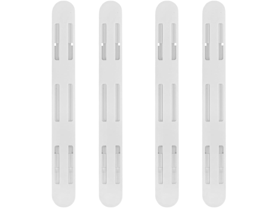 Yarnow Conjunto De 4 Corrediças Adesivas Para Gavetas E Cestos, Em Abs, Resistentes E De Alta Resistência