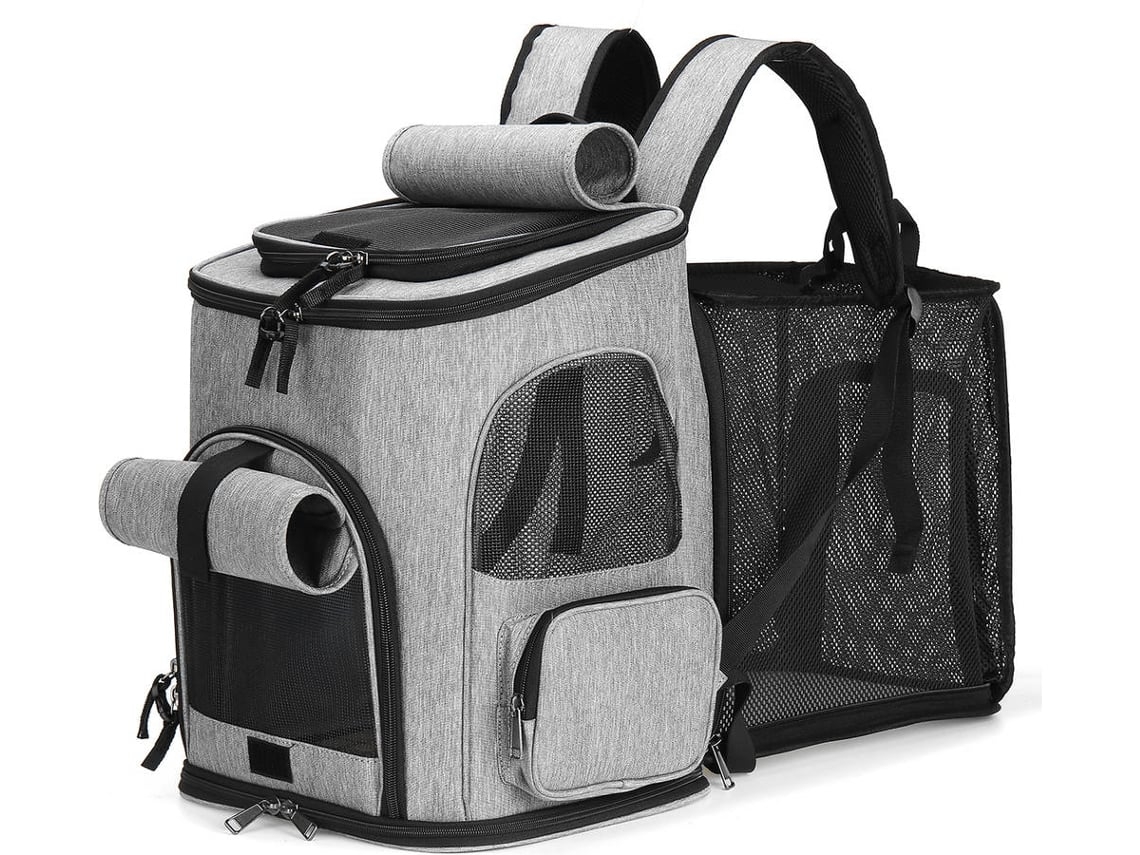 Transportadora para Gato Cinzento , Ideal para Crianças, Educativo, Sustentável STELASPLEN (65x25x32 Cm)