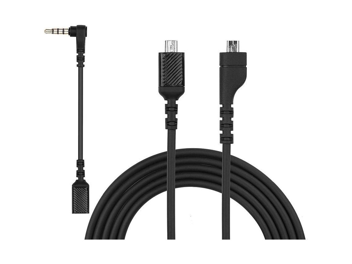 2026 cabo de Áudio Substituto 2 em 1 Compatível com Steelseries Arctis 3,5,7,pro