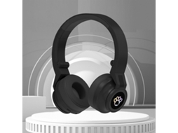 Auscultadores Bluetooth Luminous Pluggable Cable Black