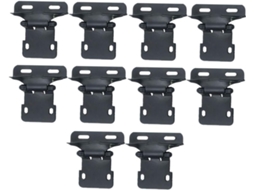 10 De Ferro Com Mola Para Porta Armário, Pretas, Estilo Moderno,
