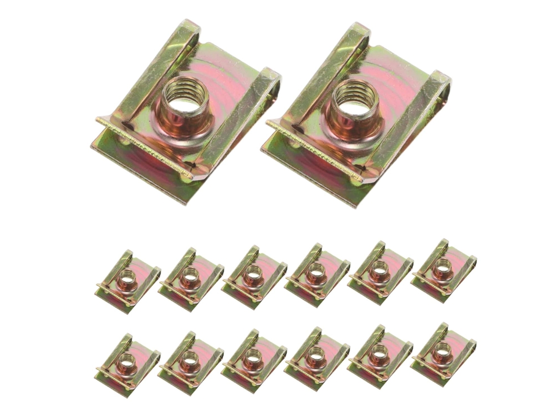 Pacote com 100 clipes de fixação para placas de proteção.