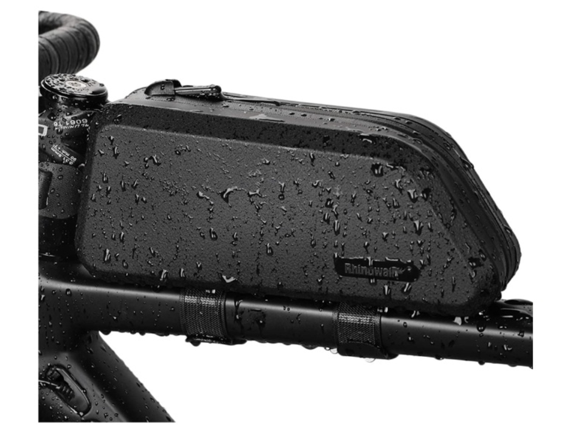 Lurelia Bolsa De Bicicleta Para Telemóvel Impermeável, Suporte Telemóvel, Grande Capacidade, Cor Preto, Pu, 2.8 Polegadas