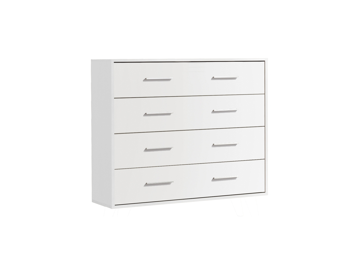 Cómoda 4 Gavetas 80X90X35 Branco VENPRODIN