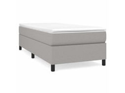 Box Spring Bed, Box Spring Beds Vidaxl Cinzeto Tecido (90 X 200 Cm)