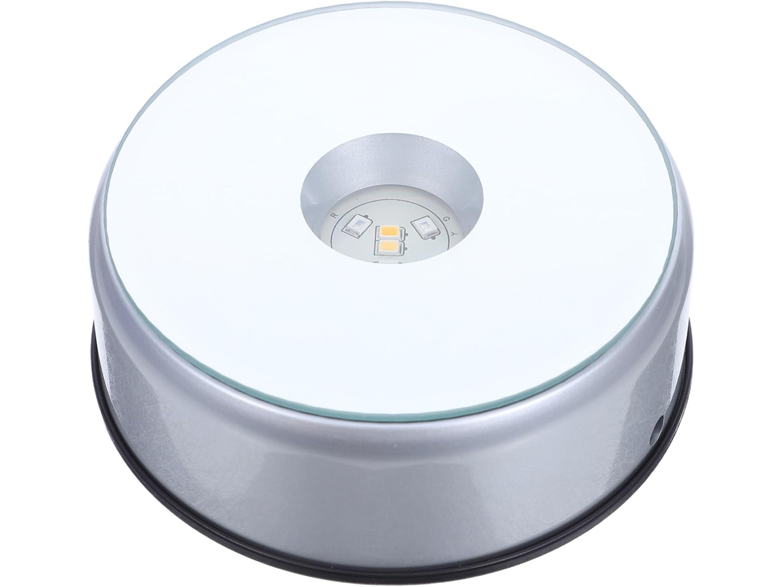 Base Giratória Iluminada Para Crystal Tower, Base Compacta De 10 Cm (4 Polegadas)