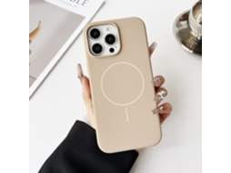 Capa Para Iphone 17 Air Cáqui, Líquida, Magnética, Totalmente Em Silicone.