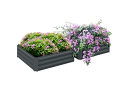 Jardineira Elevada Modular com 3 Camadas, CHEZMOI (71x61x77cm)