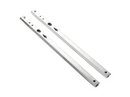 Corrediças De Gaveta Com Rolamentos Esferas Laterais, 1par, Guia De Microesferas 17mm, Duas Seções, Largas, De Aço