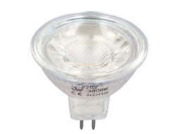 Lâmpada Led cob mr16 5w 220v regulável spot light vidro para quarto sala de estar | S/MARCA