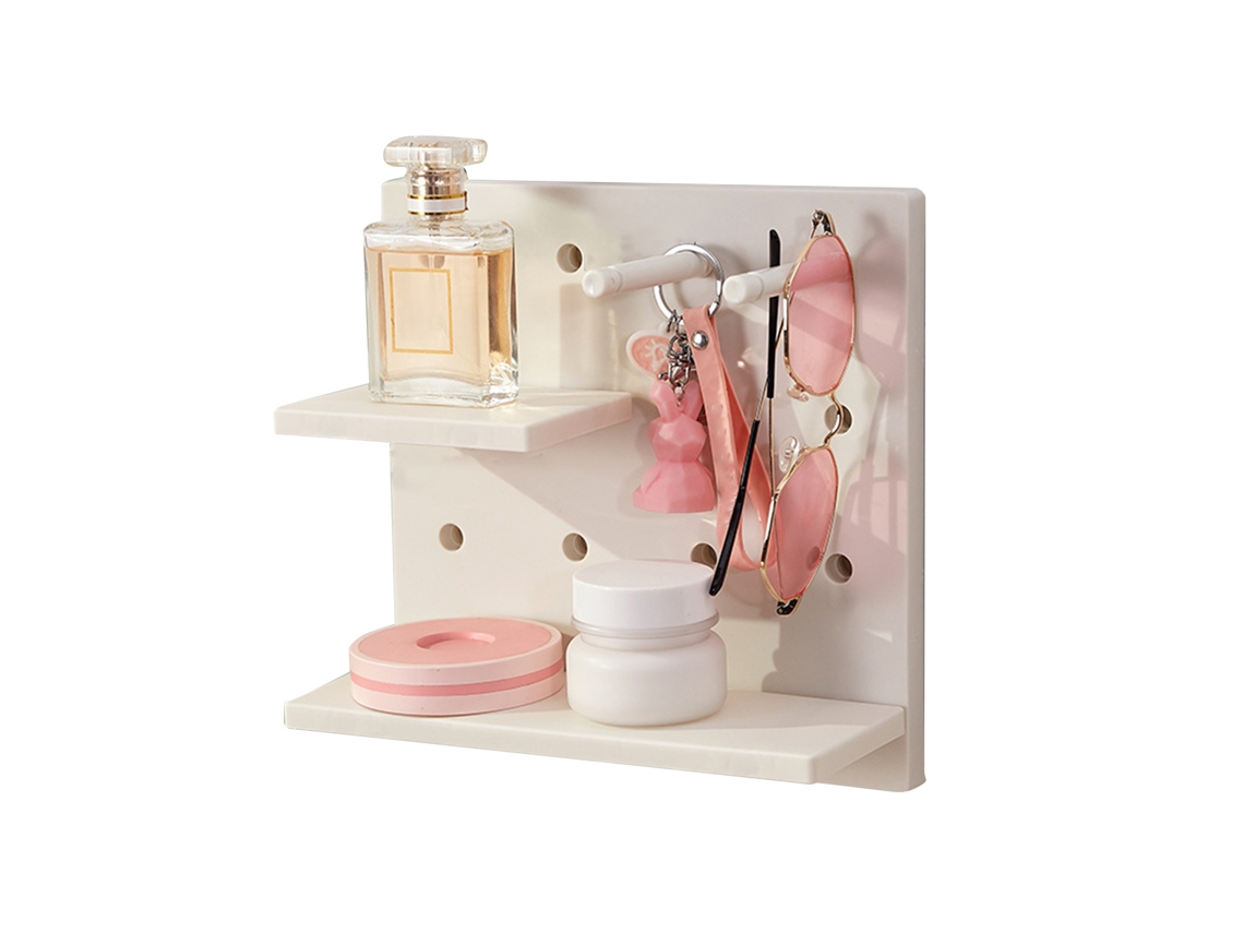 Organizador de Parede com Pinos Cinza e Rosa S/MARCA