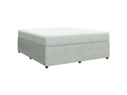Box Spring Bed, Box Spring Beds Vidaxl Cinzeto Veludo (180 X 200 Cm)