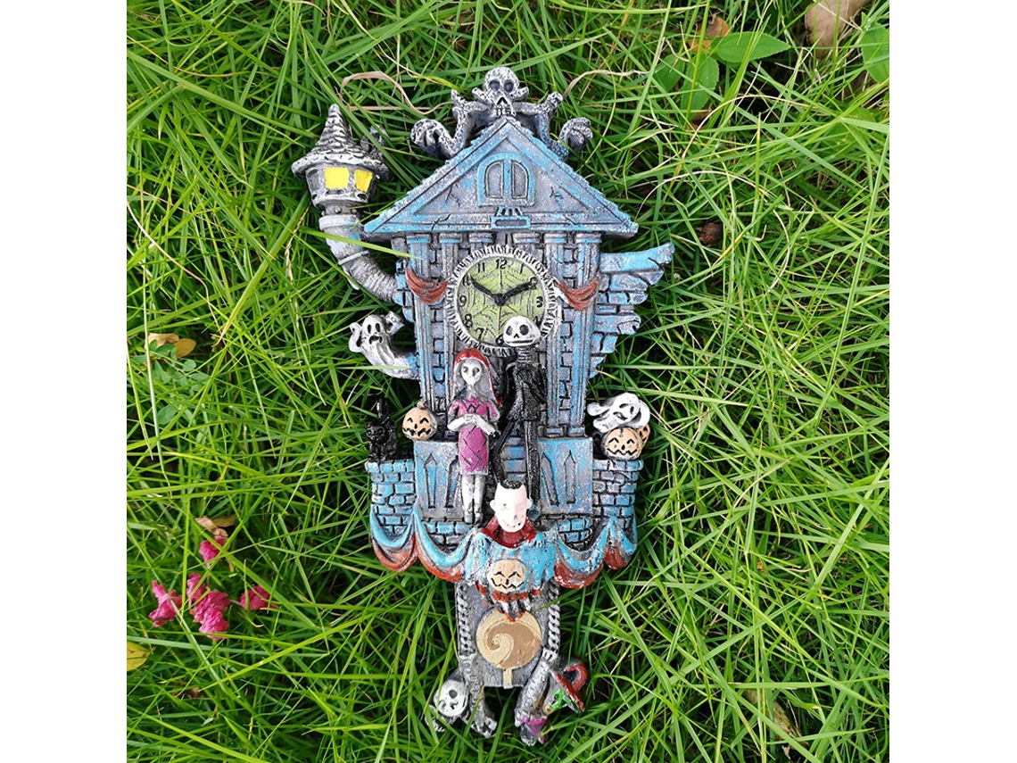 Relógio Cucú de Resina Decorativo Halloween Festas S/MARCA