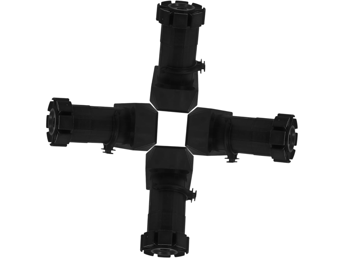 Nuobesty Conjunto De 4 Pés Niveladores Ajustáveis Para Móveis, Em Plástico, Para Armários, Mesas E Cadeiras, Com Design
