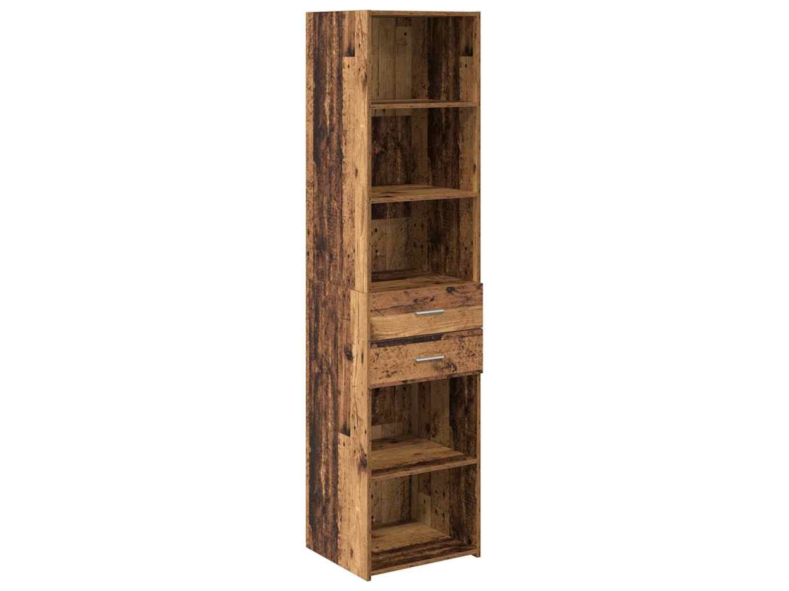 Conjunto 1 Highboard Moderno Vidaxl Castanho Derivados De Madeira (45 X 42,5 X 185 Cm)