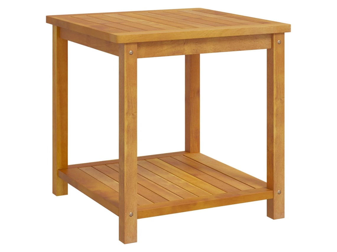 Side Table, Side Tables Vidaxl Marrom Madeira De Acácia (45 X 45 X 45 Cm)