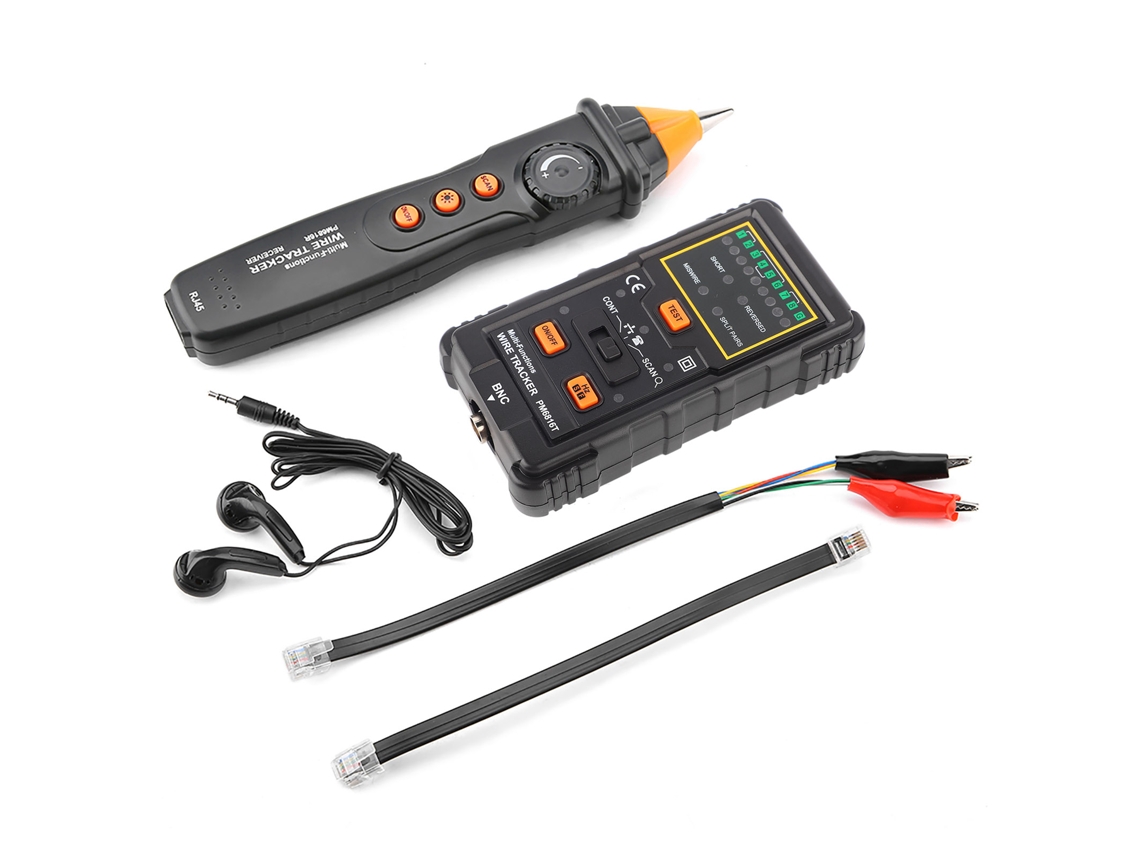 Peakmeter Pm6816 Localizador De Cabo De Rede Multifuncional Rj45 Rj11
