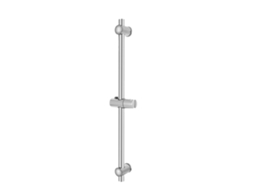 Barra deslizante para chuveiro, aço inox, altura ajustável, prata