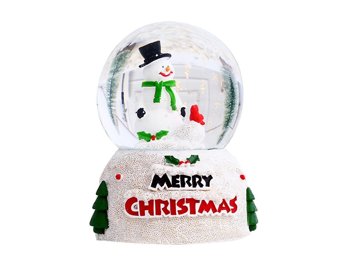 Bola de Cristal Brilhante Adorno Natal Mesa Presente Criança
