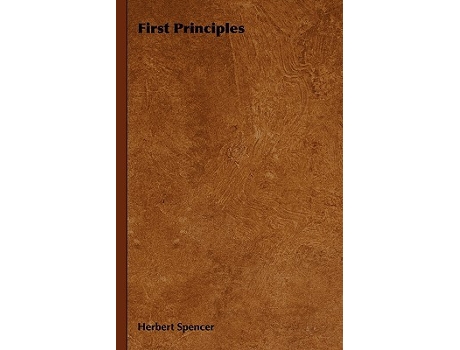 Livro First Principles de Herbert Spencer (Inglês)