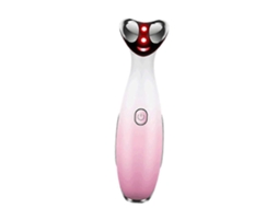 Aparelho De Massagem Para Olhos, Varinha Facial Elétrica Com Vibração E Aquecimento, Recarregável Via Usb, Para Olheiras, Bolsas E Inchaço - Rosa