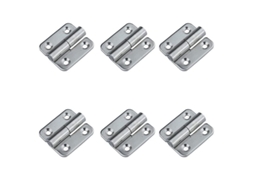 6 Bisagras Desmontables de Acero Inoxidable 304 3.7cm Derechas Con Tornillos