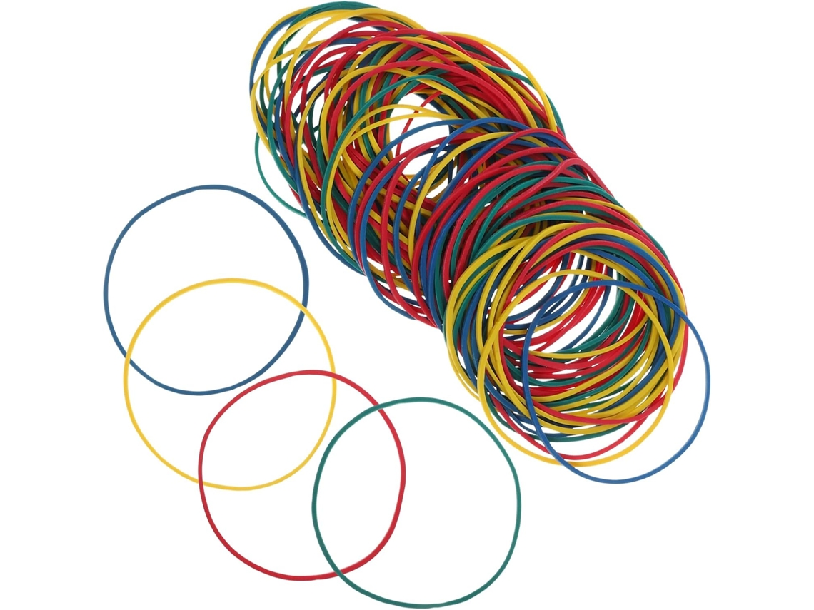 Pacote Com Elásticos Coloridos, Resistentes E Portáteis, Fáceis De Transportar E Inquebráveis, Ideais Para O Escritório