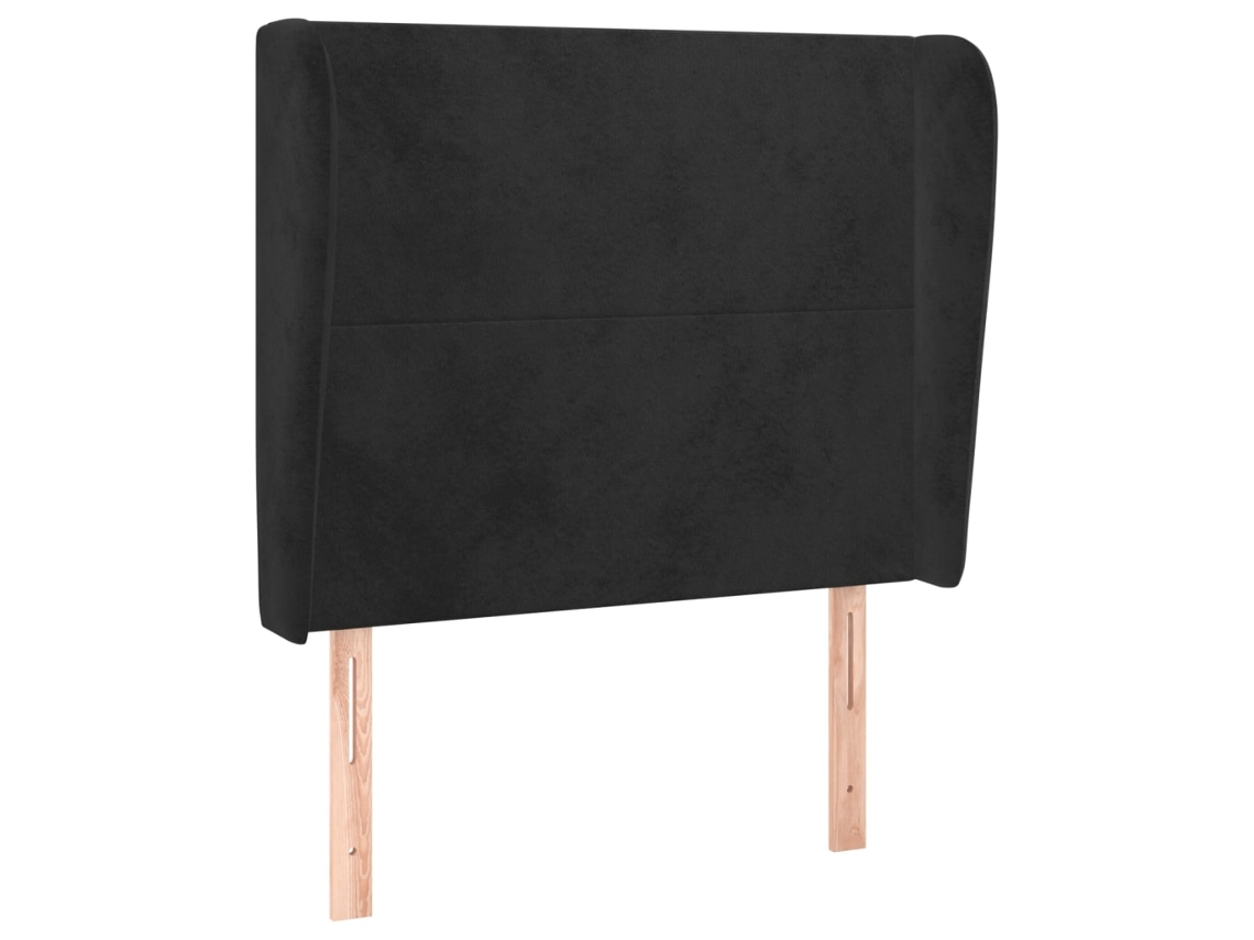 Cabeceira de Cama com Abas de Veludo MAISON EXCLUSIVE (93x23x118/128 cm)