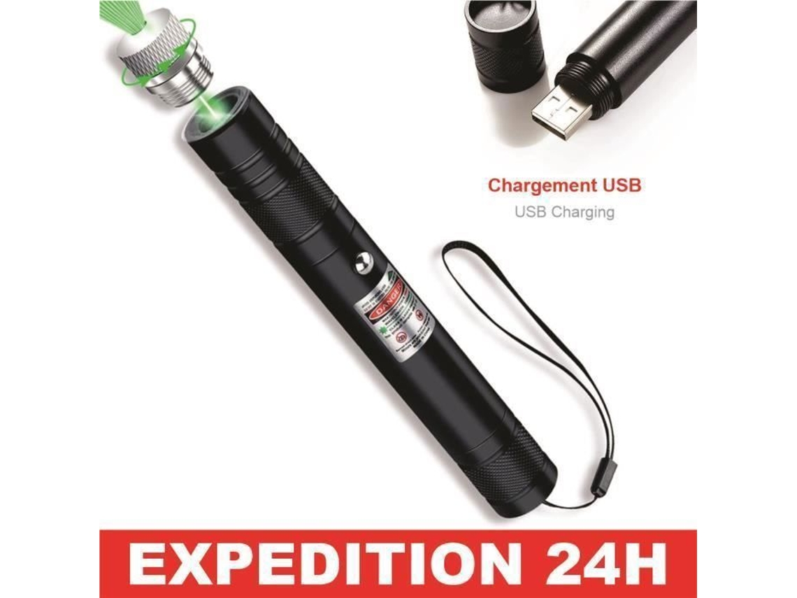 Ponto Laser Verde 1mw Longo Alcance 10km Carregamento Usb Novo Modelo Zisonix