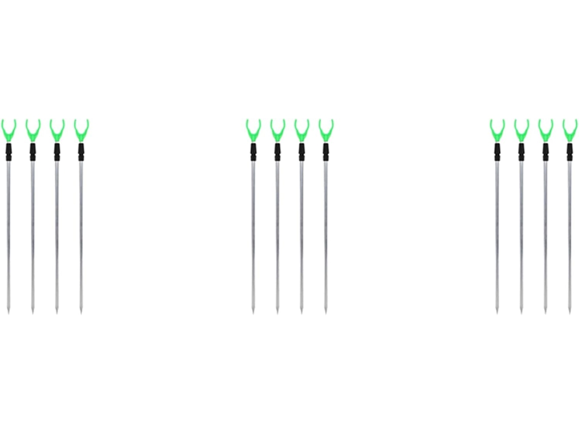 Conjunto De 12 Suportes De Pesca Ajustáveis Em Metal Com Estrutura Fixa Para Acessórios De Pesca. Gokoco