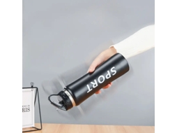 Ipree Garrafa Água Esportiva 600ml Parede Dupla Aço Inoxidável À Prova Vazamentos Portátil Caminhadas Ar Livre