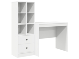 Conjunto 2 Escrivaninha De Escritório Vidaxl Branco Derivados De Madeira (135,5 X 50 X 127 Cm)