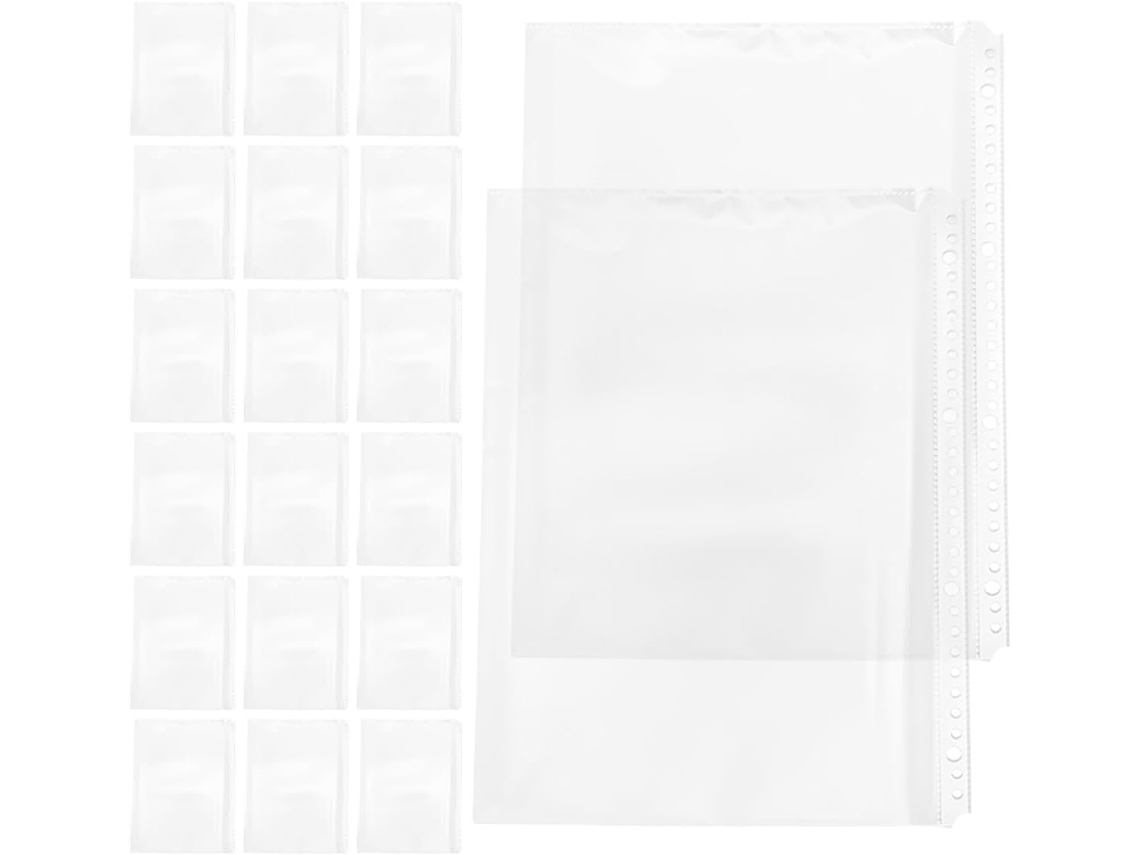 Sacos transparentes Iplusmile para pastas A4, 30 unidades, 20 pacotes, camadas protetoras duráveis para documentos em PP.