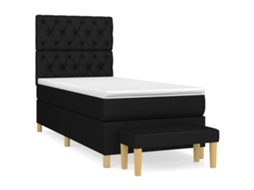 Box Spring Bed, Box Spring Beds Vidaxl Preto Tecido (80 X 200 Cm)